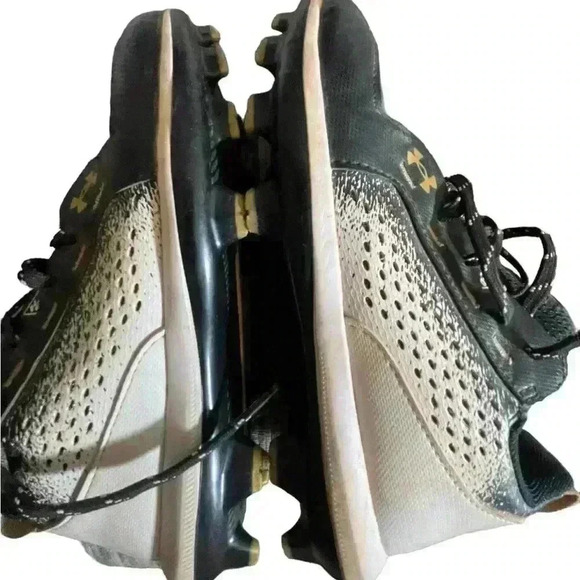Under Armour Bryce Harper Black White Cleats 4Youth - Picture 5 of 9